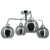 Plafon chromowany szklany 4-punktowy 2213/4 z serii ASPEN - Lampy Elem